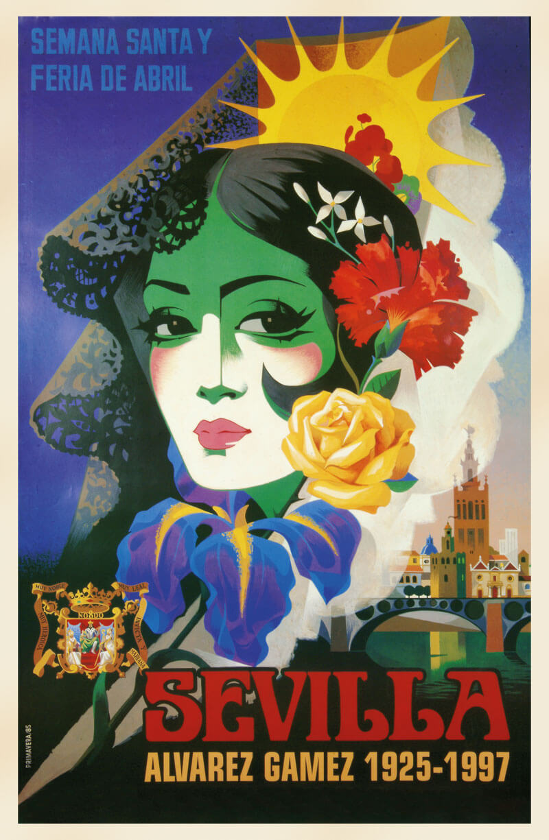 Póster de alta calidad del cartel de Sevilla, 1997.