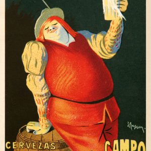 Póster de alta calidad del cartel La Cruz del Campo, Sevilla, diseñado por Cappiello.