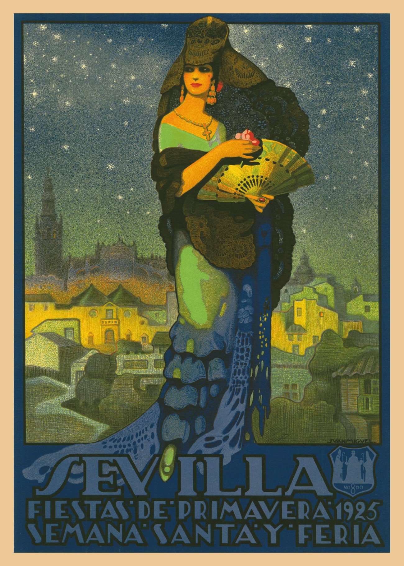 Imagen de reproducción artística del cartel Fiestas de Primavera 1925
